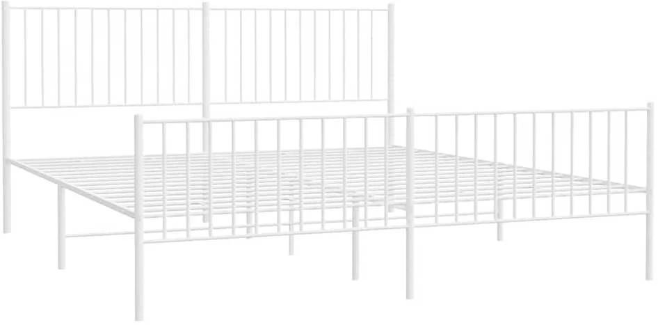Lova Lovos rėmas su galvūgaliu/kojūgaliu, baltas, 183x213cm, metalas
