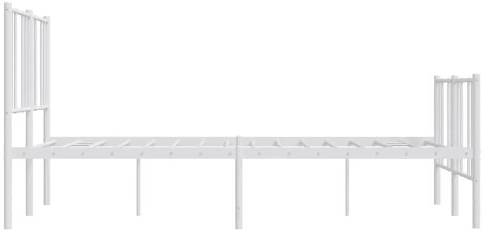 Lova Lovos rėmas su galvūgaliu/kojūgaliu, baltas, 135x190cm, metalas