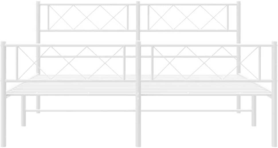 Lova Lovos rėmas su galvūgaliu/kojūgaliu, baltas, 135x190cm, metalas