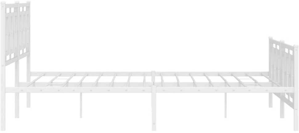 Lova Lovos rėmas su galvūgaliu/kojūgaliu, baltas, 183x213cm, metalas