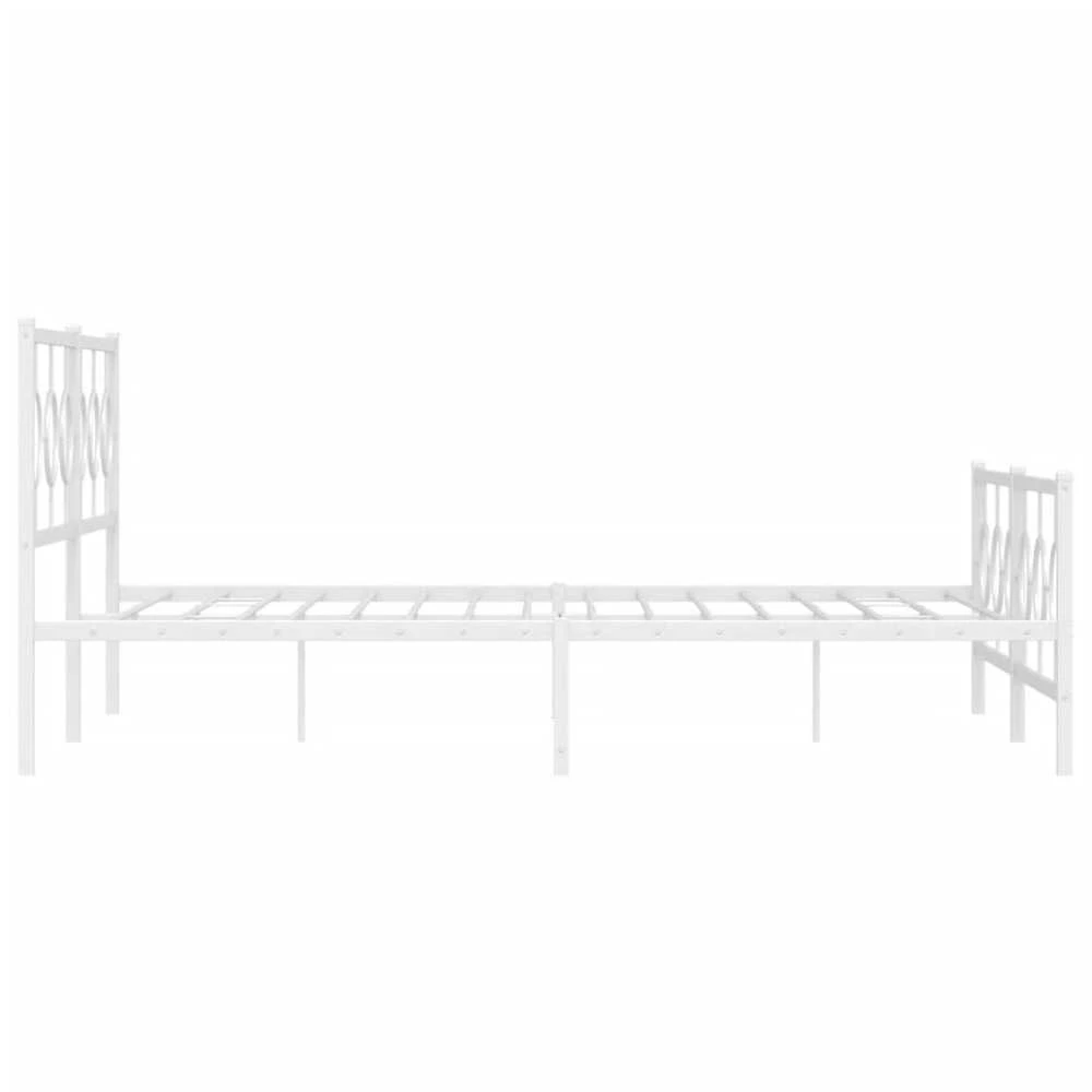 Lova Lovos rėmas su galvūgaliu/kojūgaliu, baltas, 183x213cm, metalas