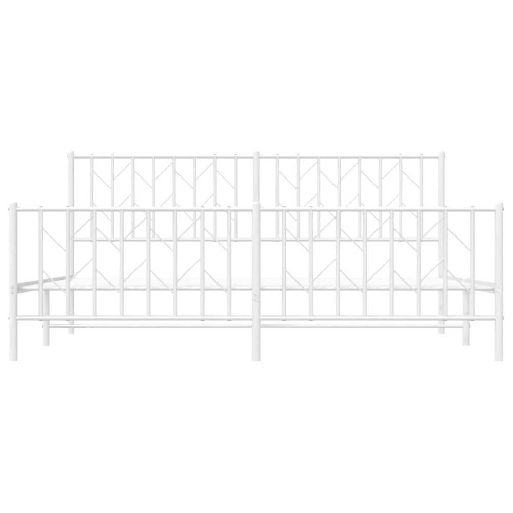 Lova Lovos rėmas su galvūgaliu/kojūgaliu, baltas, 183x213cm, metalas