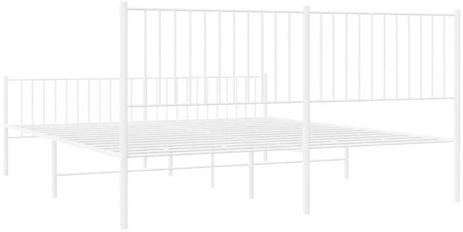 Lova Lovos rėmas su galvūgaliu/kojūgaliu, baltas, 183x213cm, metalas