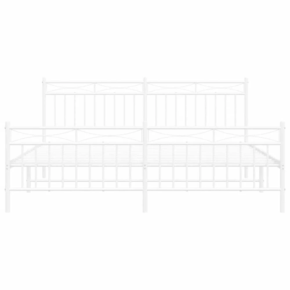 Lova Lovos rėmas su galvūgaliu/kojūgaliu, baltas, 183x213cm, metalas