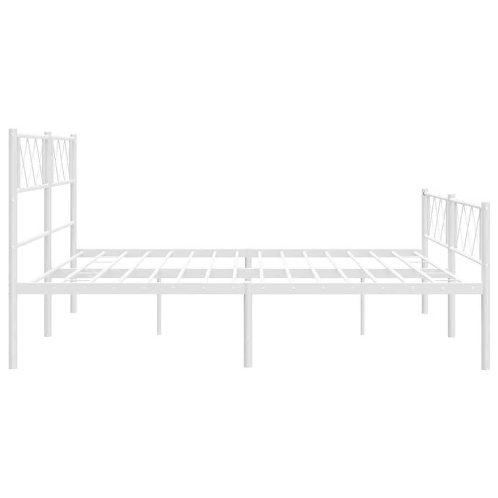 Lova Lovos rėmas su galvūgaliu/kojūgaliu, baltas, 183x213cm, metalas