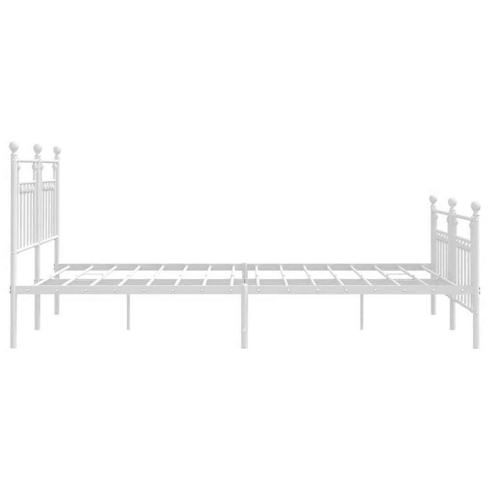 Lova Lovos rėmas su galvūgaliu/kojūgaliu, baltas, 183x213cm, metalas