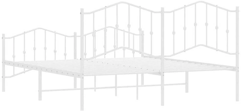 Lova Lovos rėmas su galvūgaliu/kojūgaliu, baltas, 183x213cm, metalas