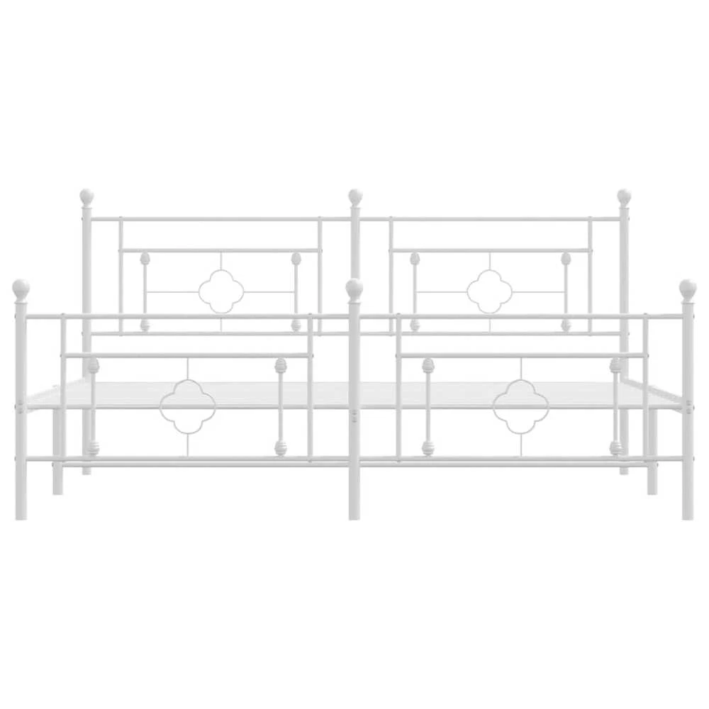 Lova Lovos rėmas su galvūgaliu/kojūgaliu, baltas, 183x213cm, metalas