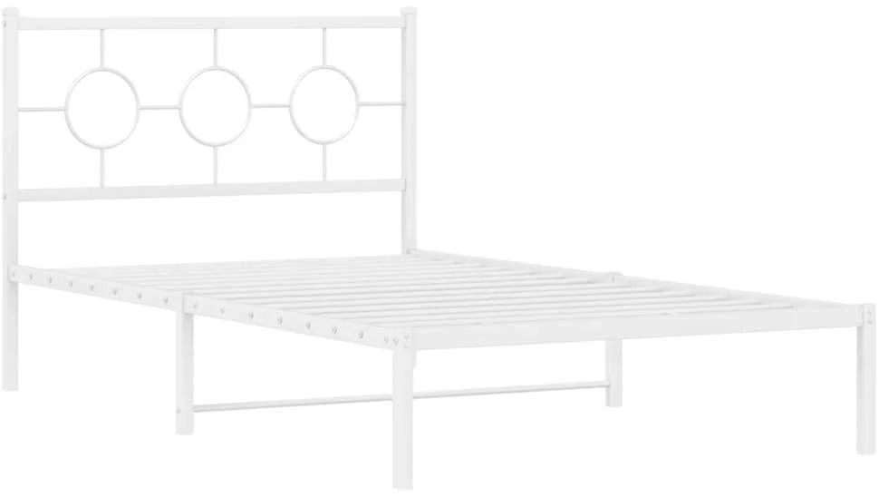 Lova Lovos rėmas su galvūgaliu/kojūgaliu, baltas, 107x203cm, metalas