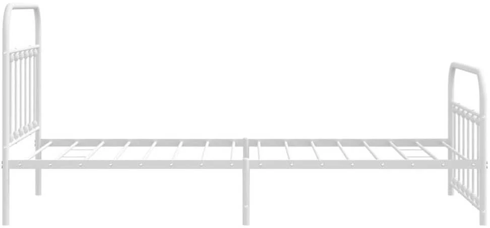 Lova Lovos rėmas su galvūgaliu/kojūgaliu, baltas, 107x203cm, metalas
