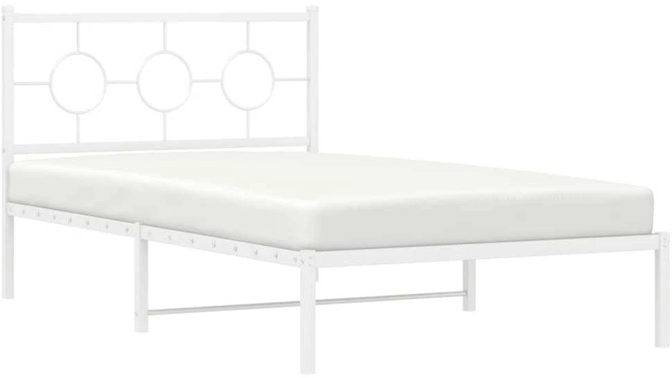 Lova Lovos rėmas su galvūgaliu/kojūgaliu, baltas, 107x203cm, metalas