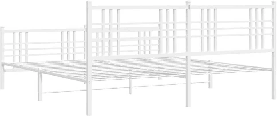 Lova Lovos rėmas su galvūgaliu/kojūgaliu, baltas, 183x213cm, metalas
