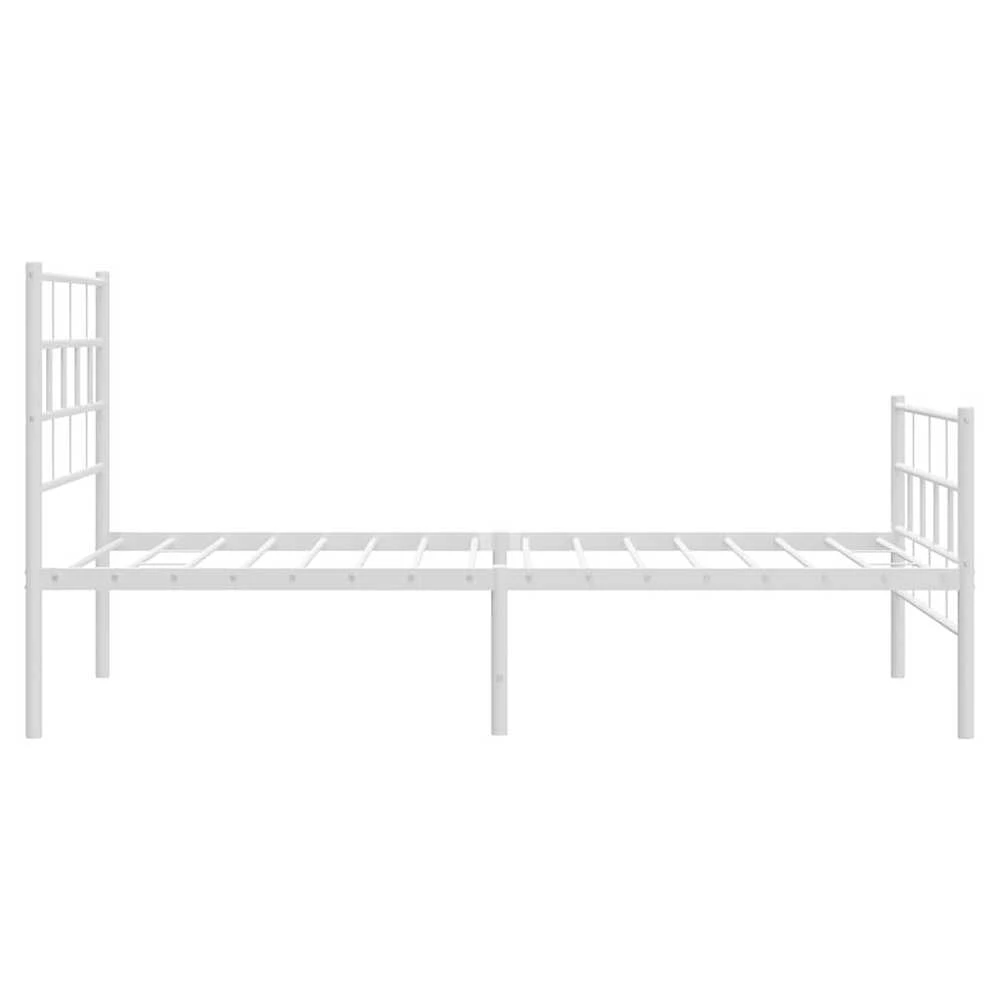 Lova Lovos rėmas su galvūgaliu/kojūgaliu, baltas, 100x190cm, metalas