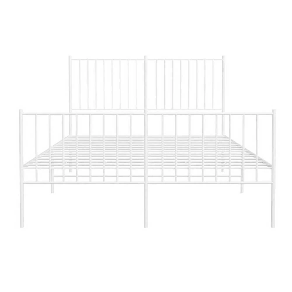 Lova Lovos rėmas su galvūgaliu/kojūgaliu, baltas, 135x190cm, metalas
