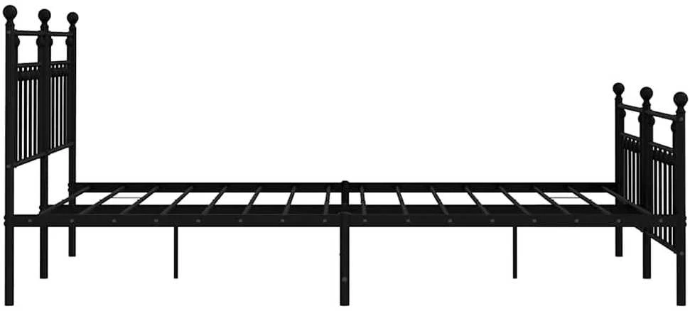 Lova Lovos rėmas su galvūgaliu/kojūgaliu, juodas, 183x213cm, metalas