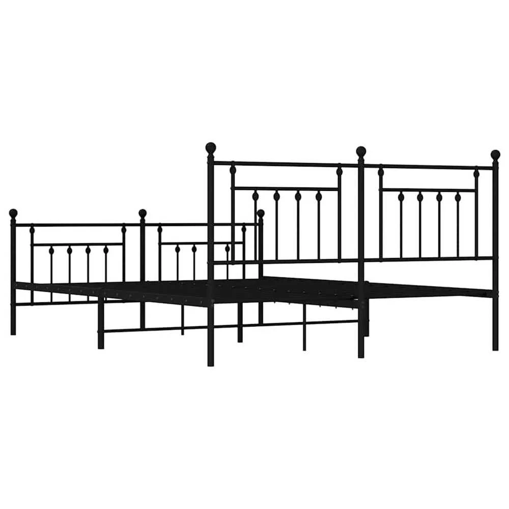 Lova Lovos rėmas su galvūgaliu/kojūgaliu, juodas, 183x213cm, metalas
