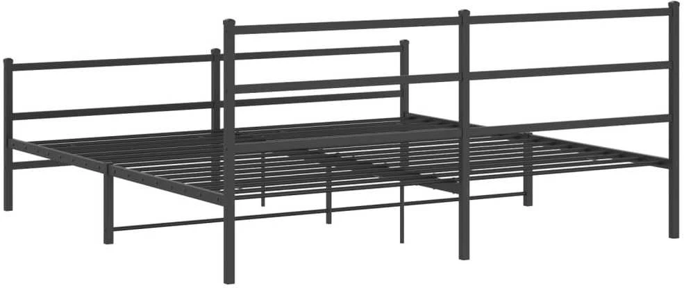 Lova Lovos rėmas su galvūgaliu/kojūgaliu, juodas, 193x203cm, metalas