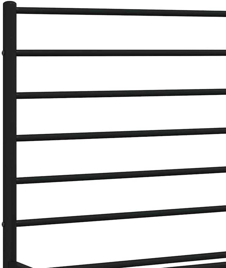 Lova Lovos rėmas su galvūgaliu/kojūgaliu, juodas, 135x190cm, metalas