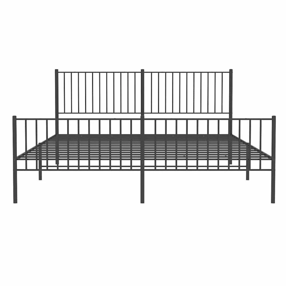 Lova Lovos rėmas su galvūgaliu/kojūgaliu, juodas, 183x213cm, metalas
