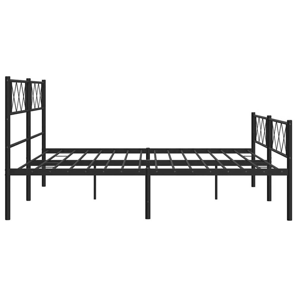 Lova Lovos rėmas su galvūgaliu/kojūgaliu, juodas, 183x213cm, metalas