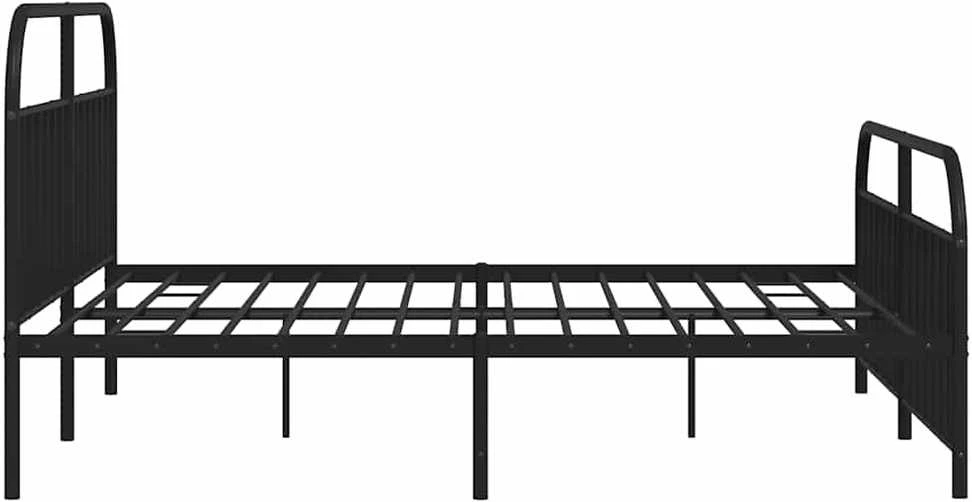 Lova Lovos rėmas su galvūgaliu/kojūgaliu, juodas, 193x203cm, metalas