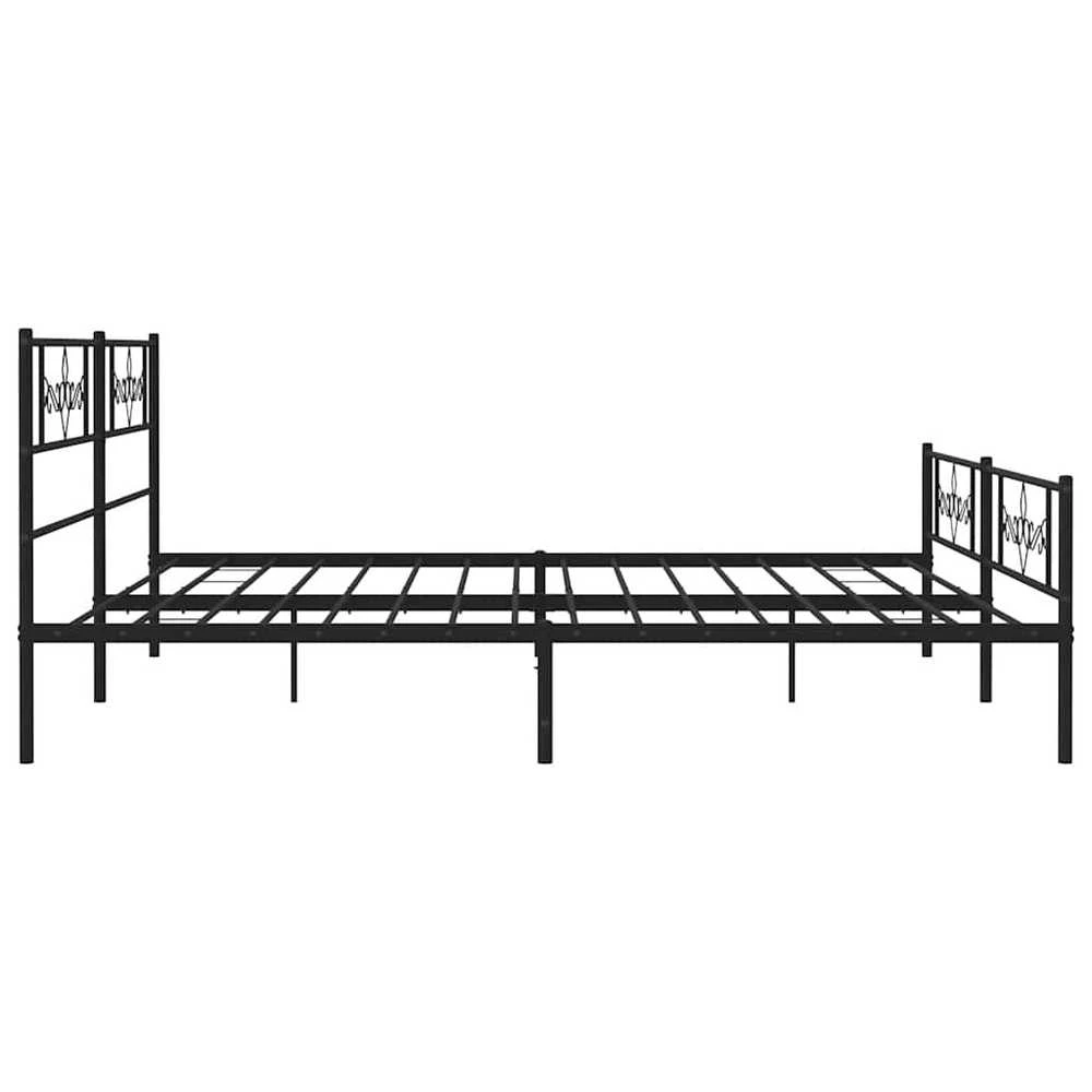 Lova Lovos rėmas su galvūgaliu/kojūgaliu, juodas, 193x203cm, metalas
