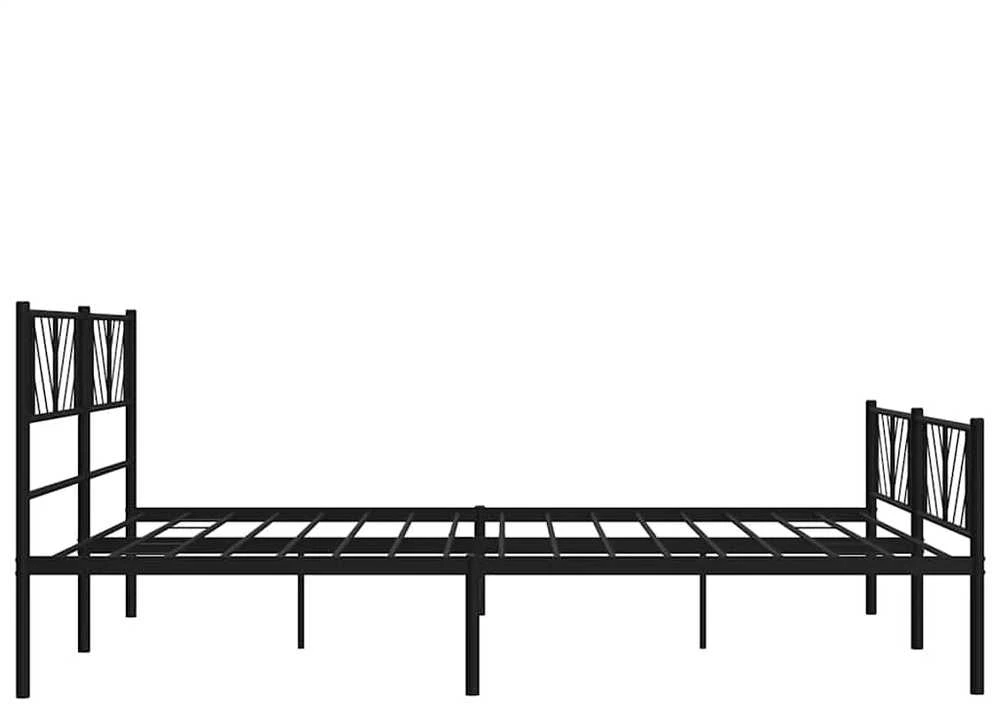 Lova Lovos rėmas su galvūgaliu/kojūgaliu, juodas, 193x203cm, metalas