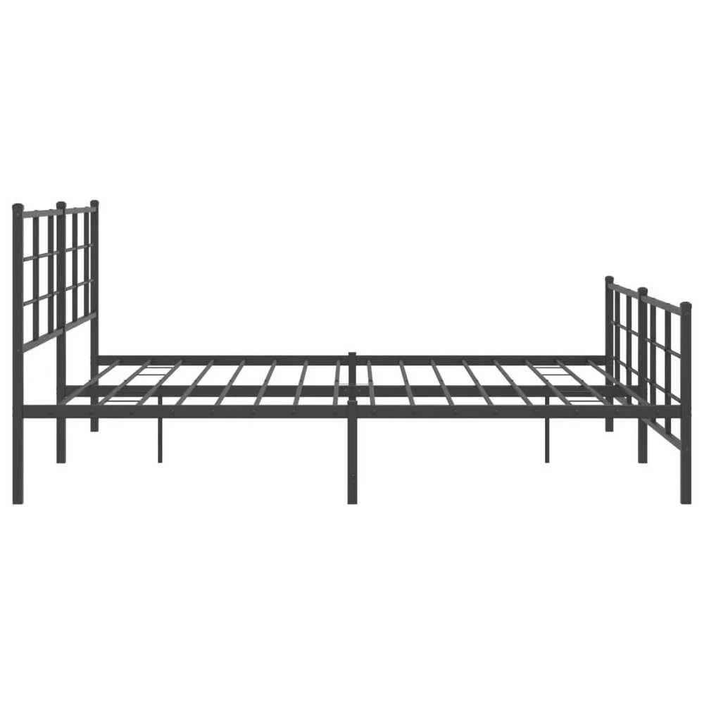 Lova Lovos rėmas su galvūgaliu/kojūgaliu, juodas, 183x213cm, metalas