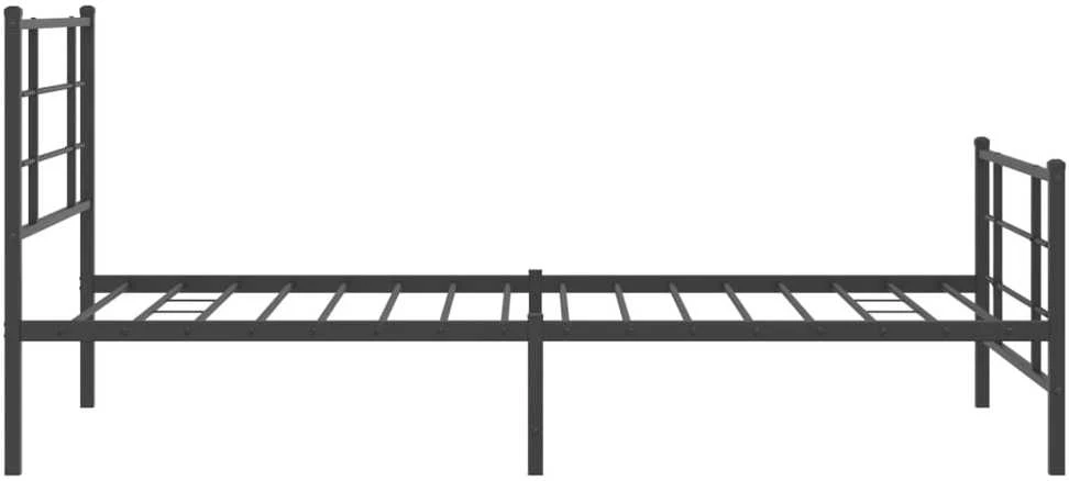 Lova Lovos rėmas su galvūgaliu/kojūgaliu, juodas, 107x203cm, metalas