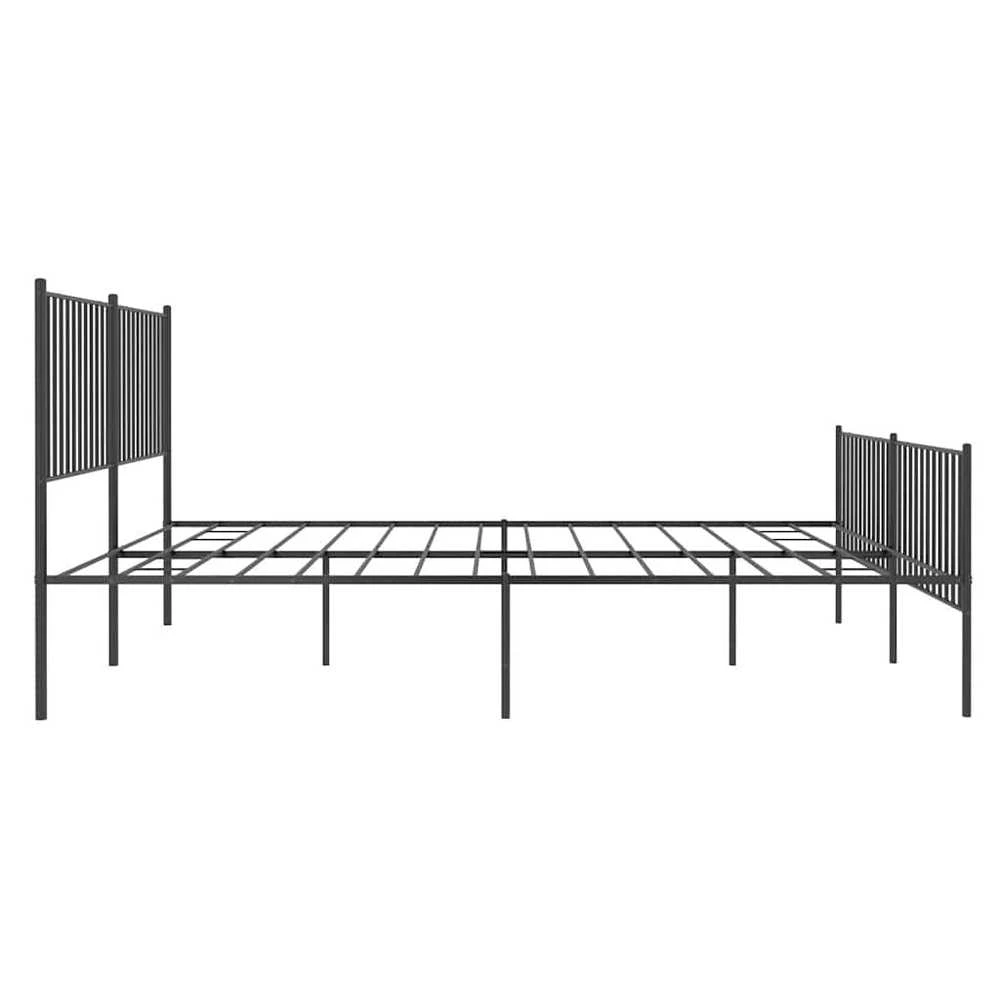 Lova Lovos rėmas su galvūgaliu/kojūgaliu, juodas, 183x213cm, metalas