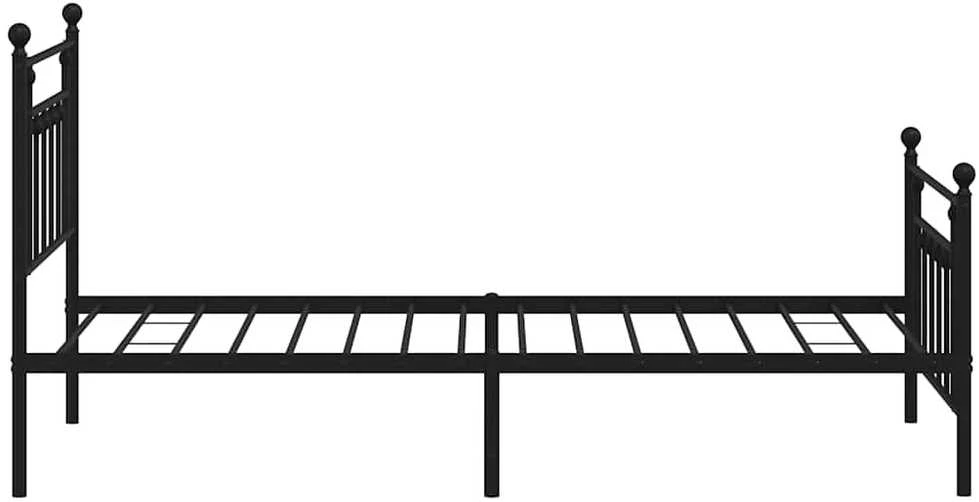 Lova Lovos rėmas su galvūgaliu/kojūgaliu, juodas, 100x190cm, metalas