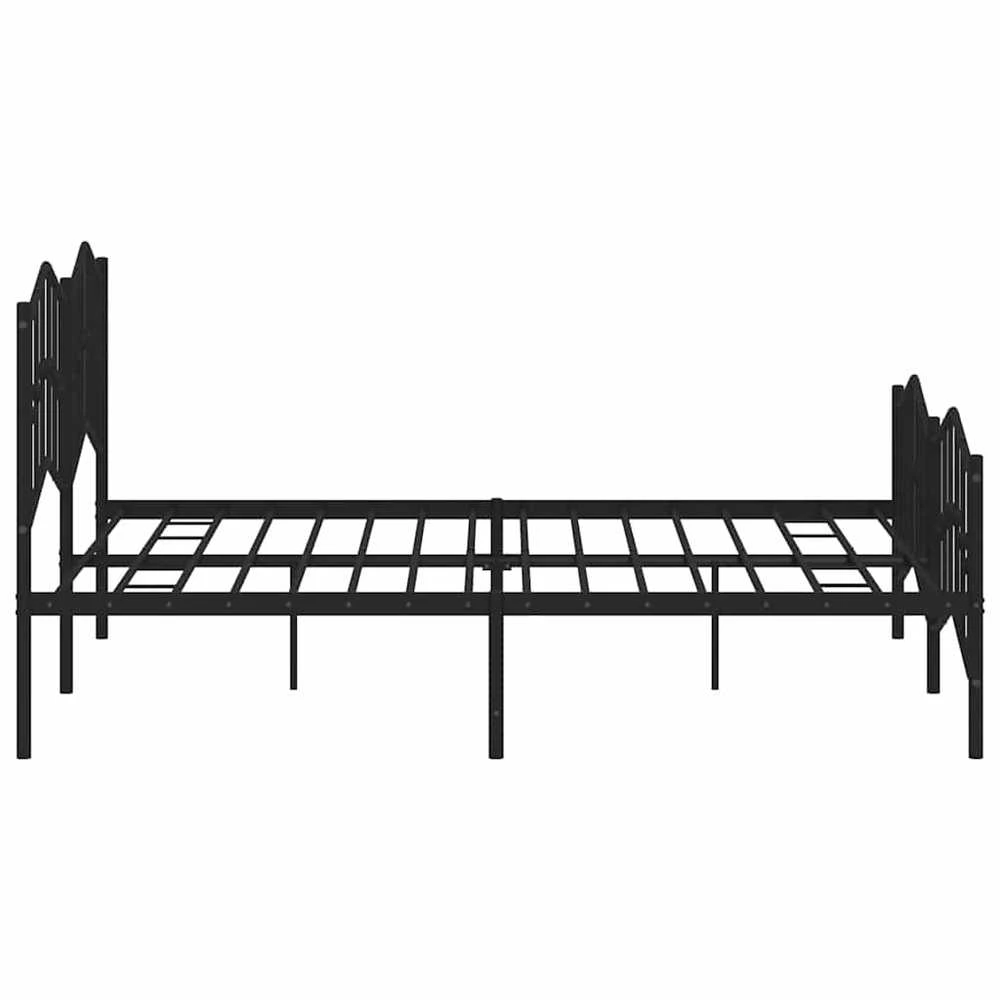 Lova Lovos rėmas su galvūgaliu/kojūgaliu, juodas, 183x213cm, metalas
