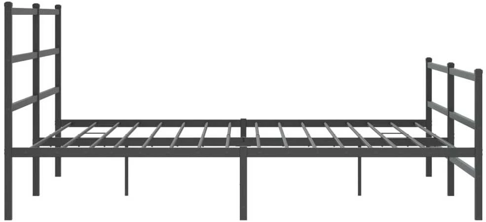 Lova Lovos rėmas su galvūgaliu/kojūgaliu, juodas, 193x203cm, metalas