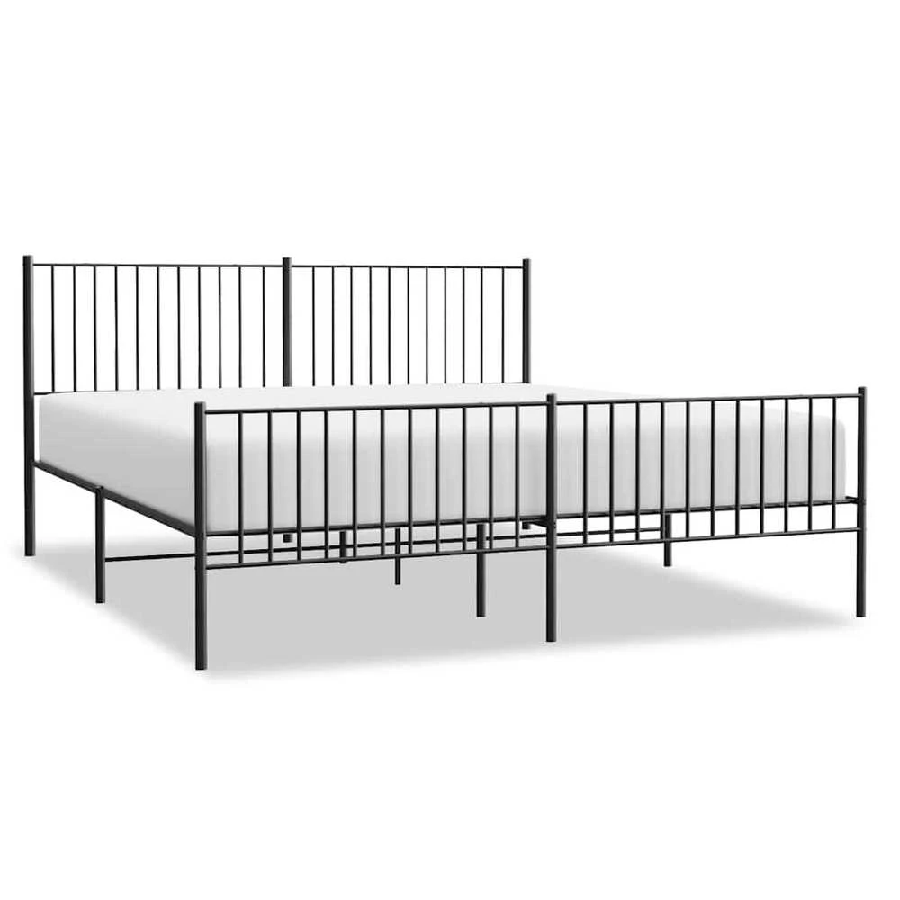 Lova Lovos rėmas su galvūgaliu/kojūgaliu, juodas, 183x213cm, metalas