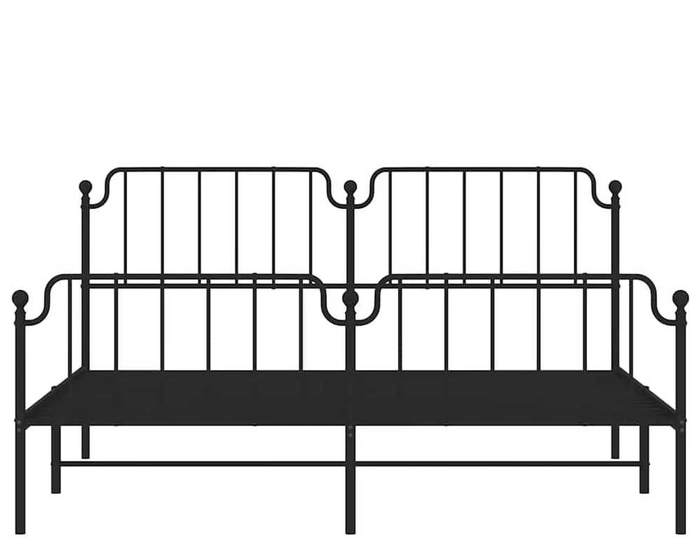 Lova Lovos rėmas su galvūgaliu/kojūgaliu, juodas, 183x213cm, metalas