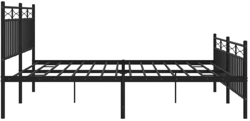 Lova Lovos rėmas su galvūgaliu/kojūgaliu, juodas, 183x213cm, metalas