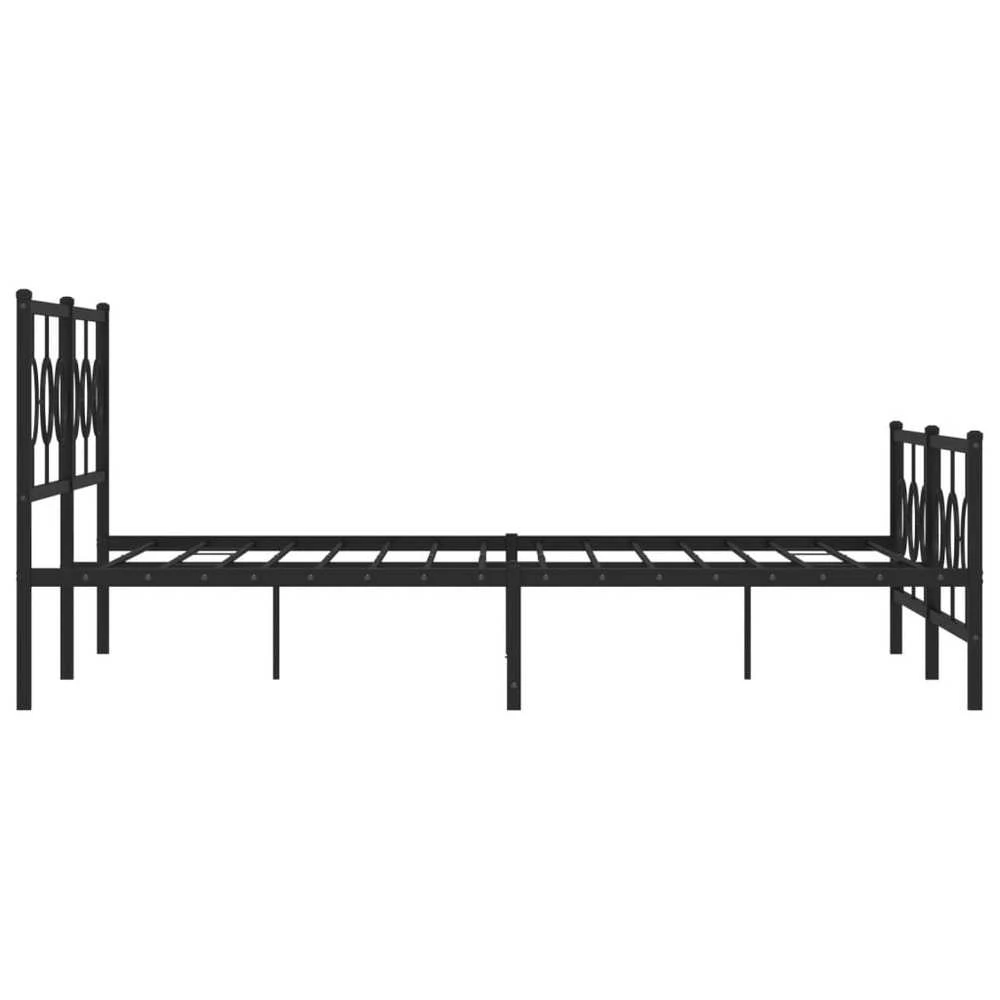 Lova Lovos rėmas su galvūgaliu/kojūgaliu, juodas, 183x213cm, metalas