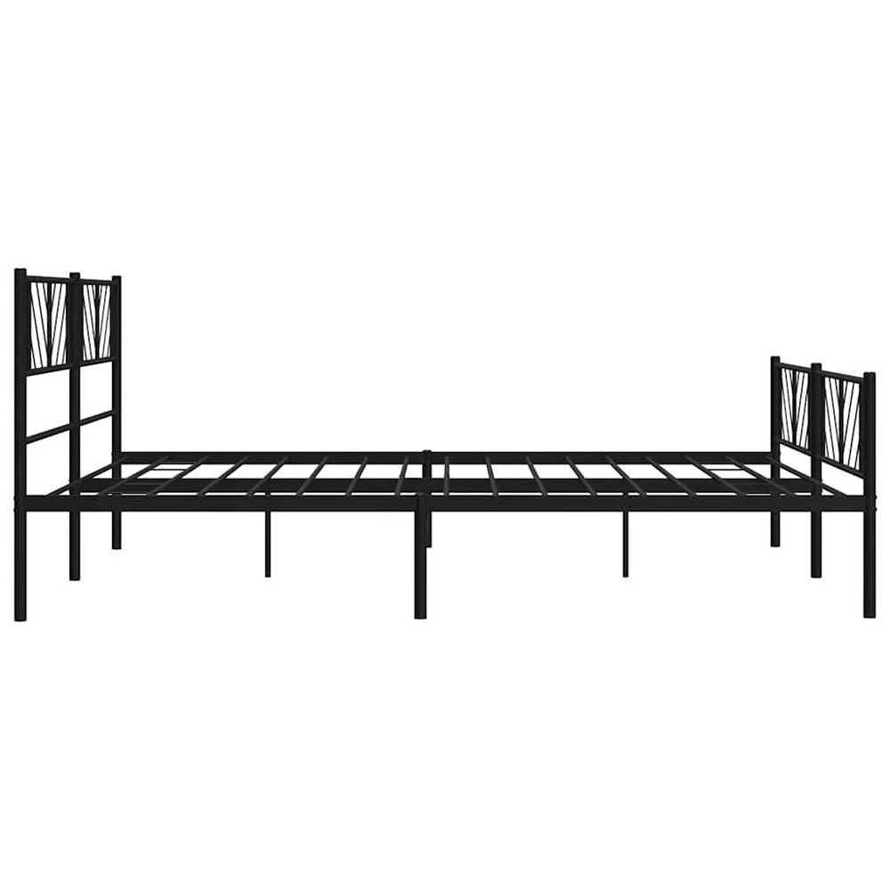 Lova Lovos rėmas su galvūgaliu/kojūgaliu, juodas, 183x213cm, metalas