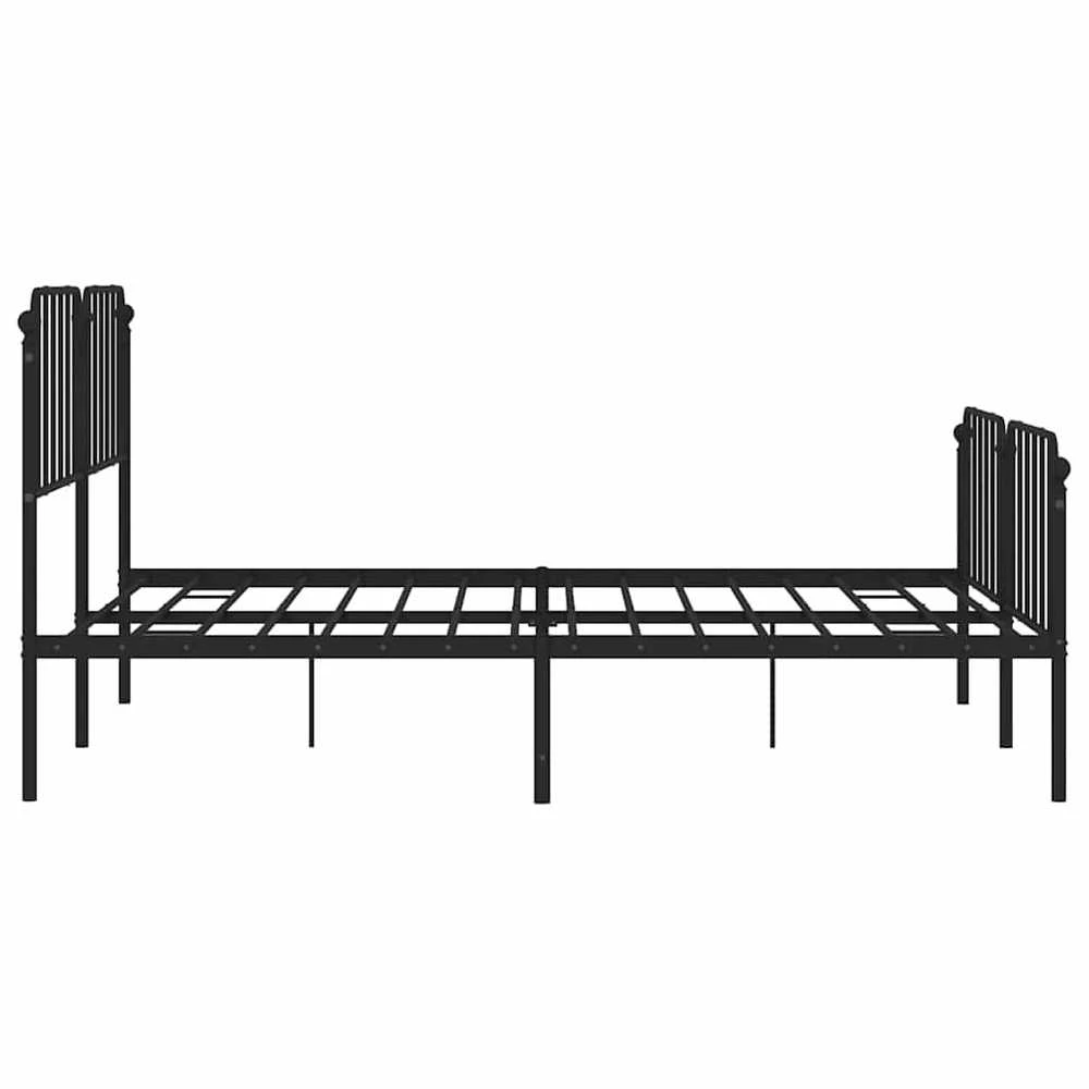 Lova Lovos rėmas su galvūgaliu/kojūgaliu, juodas, 193x203cm, metalas