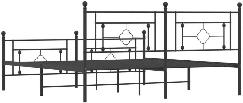 Lova Lovos rėmas su galvūgaliu/kojūgaliu, juodas, 183x213cm, metalas