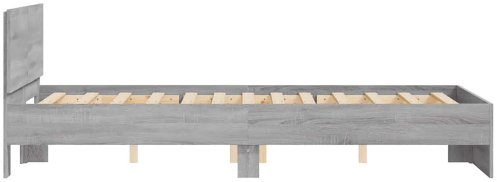 Lovos rėmas su galvūgaliu, pilkos ąžuolo spalvos, 120x200cm