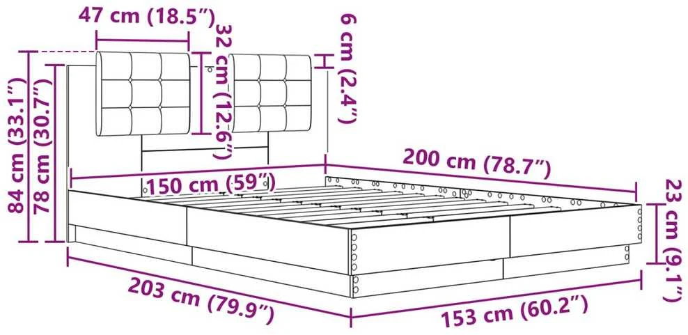 Lovos Rėmas su Galvūgaliu Senovinis medis 150 x 200 cm