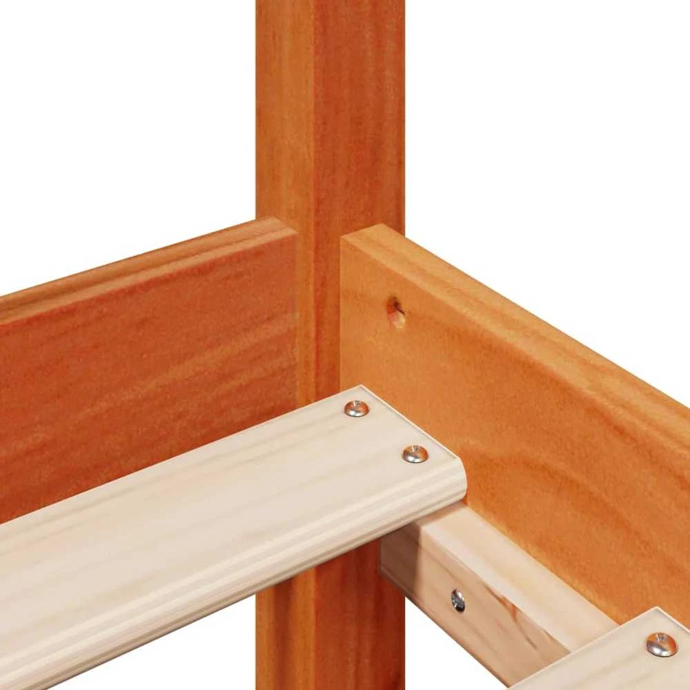 Lovos rėmas su galvūgaliu, vaško rudas, 160x200cm, pušis