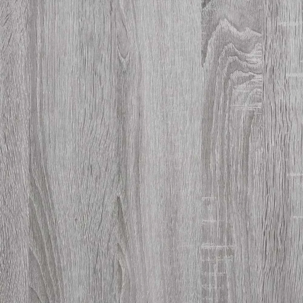 Lovos rėmas su LED, pilkas ąžuolo, 140x200cm, apdirbta mediena