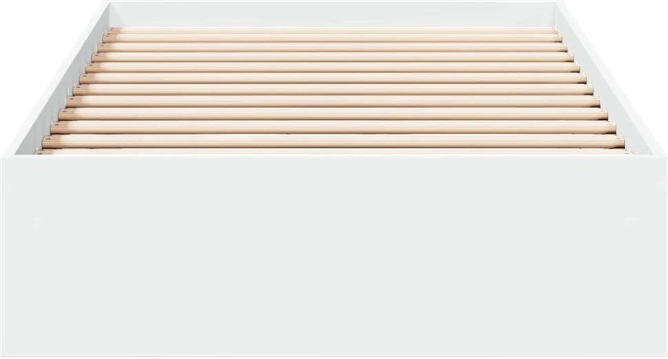 Lova Lovos rėmas su saugojimu Balta 80 x 200 cm Apdirbta mediena
