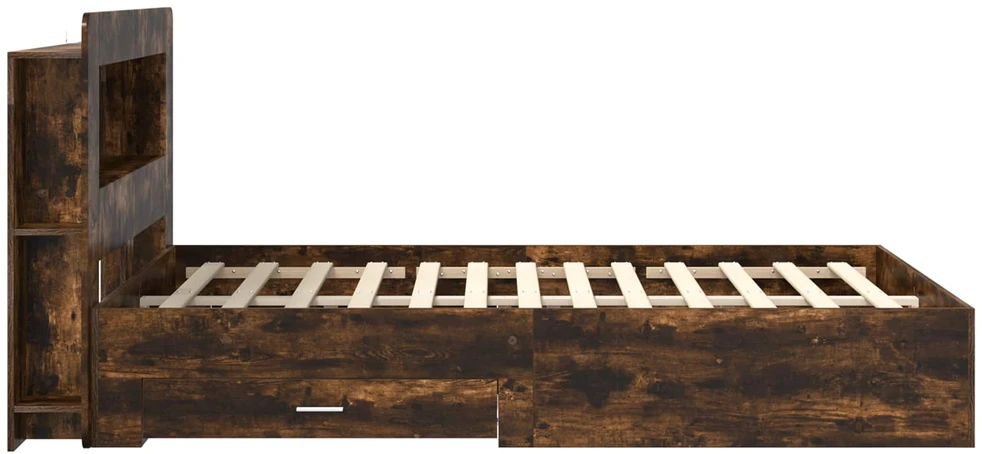 Lovos rėmas su saugojimu Dūminio ąžuolo 150 x 200 cm