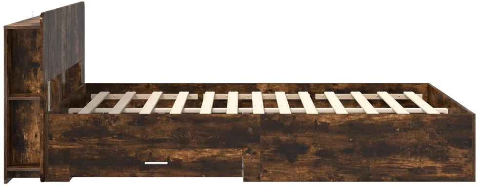 Lovos rėmas su saugojimu Dūminio ąžuolo 150 x 200 cm