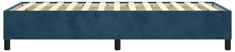 Lovos rėmas be čiužinio tamsiai mėlynas 100x200 cm aksomas