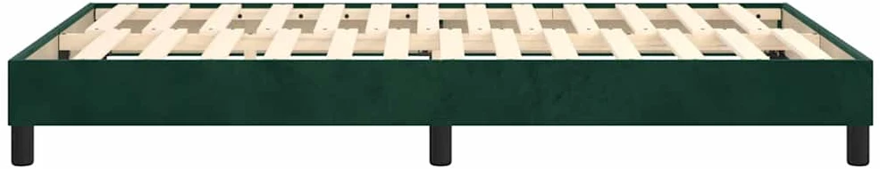 Lovos rėmas be čiužinio tamsiai žalias 120x200 cm aksomas