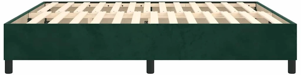 Lovos rėmas be čiužinio tamsiai žalias 180x200 cm aksomas